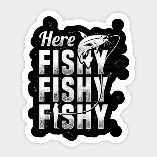 Here Fishy Fishy Fishy Sticker by CreativeSalek